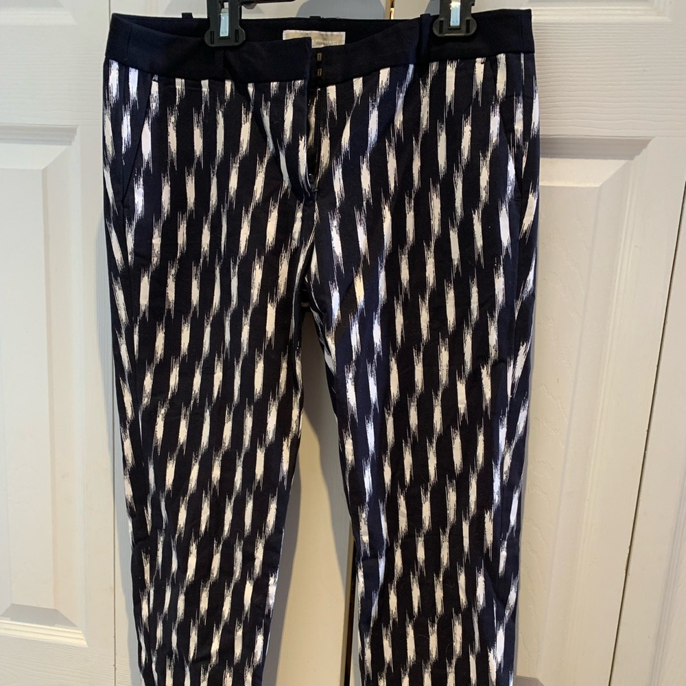 Michael Kors Collection Black and White Patterned Pants